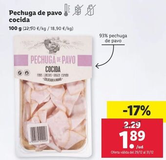 Lidl Pechuga de pavo oferta