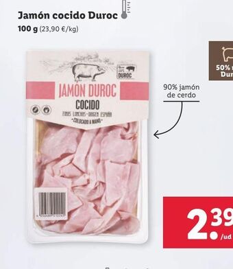 Lidl Jamón cocido oferta