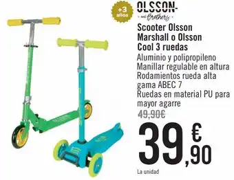 Carrefour Scooter olsson marshall o olsson cool 3 ruedas oferta