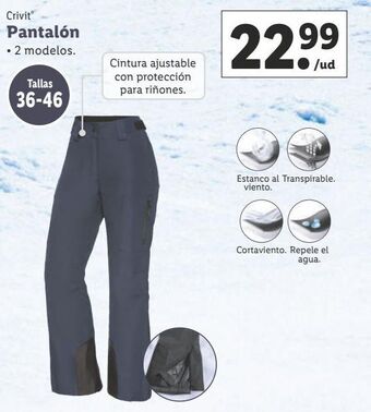 Lidl Pantalones crivit oferta