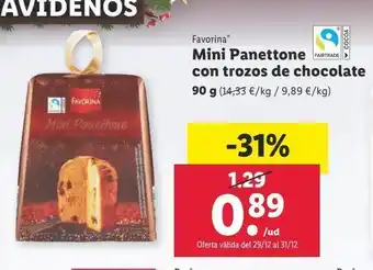Lidl Panettone favorina oferta