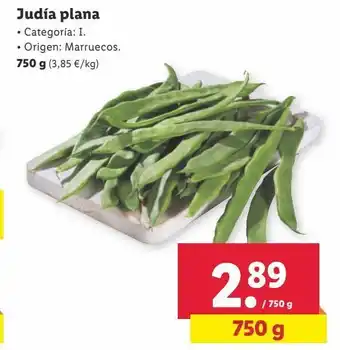 Lidl Judías planas oferta