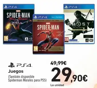 Carrefour Juegos ps4 oferta