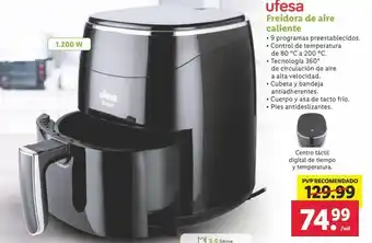 Lidl Freidora ufesa oferta