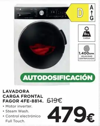 Hipercor Lavadora carga frontal fagor 4FE-8814 oferta