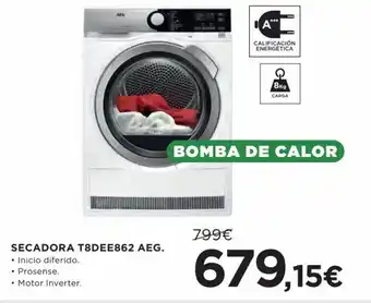 Hipercor Secadora T8DEE862 AEG oferta