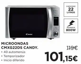 Hipercor Microondas CMXG22DS candy oferta