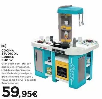 Hipercor Cocina studio XL bubble smoby oferta