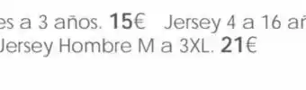 Hipercor Jersey hombre M a 3XL oferta