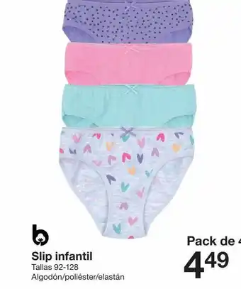 Zeeman Slip infantil talls 92-128 oferta