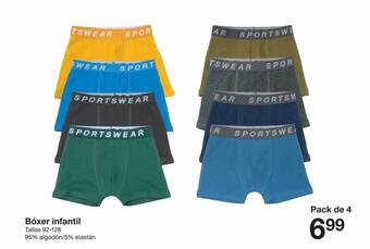 Zeeman Bóxer infantil tallas 92-128 oferta