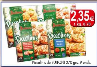 Congelados Copos Piccolinis de buitoni oferta