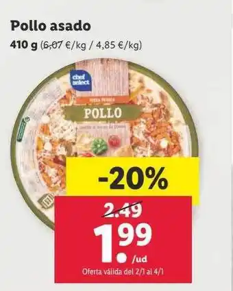 Lidl Pollo asado oferta