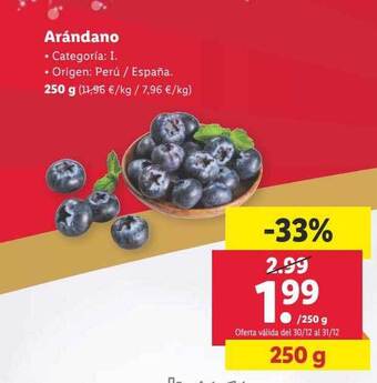 Lidl Arándano oferta