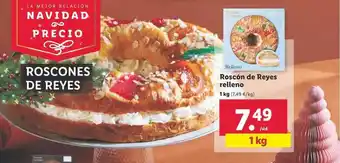 Lidl Roscón de reyes relleno oferta