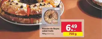 Lidl Roscón de reyes sabor trufa oferta