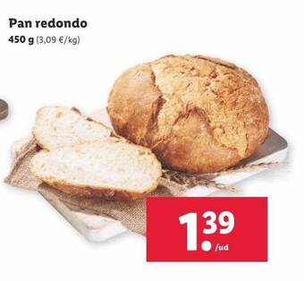 Lidl Pan redondo oferta