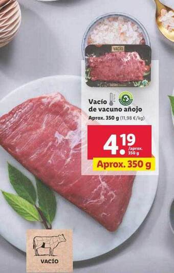 Lidl Vacío de vacuno añojo oferta