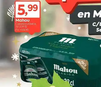Suma Supermercados Mahou cerveja clásica oferta