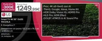 Costco Lg smart tv 4k 55 oferta