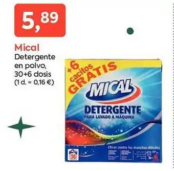 Suma Supermercados Mical detergente en polvo oferta