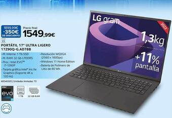 Costco Lg portátil 17 oferta