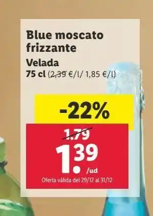 Lidl Blue moscato velada oferta