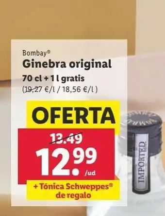 Lidl Ginebra bombay oferta