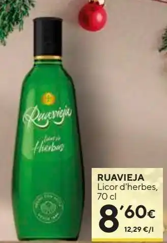 Caprabo Licor de hierbas ruavieja oferta