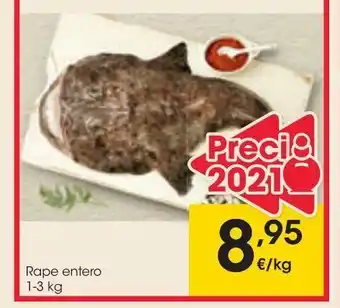 Eroski Rape entero 1-3kg al peso oferta