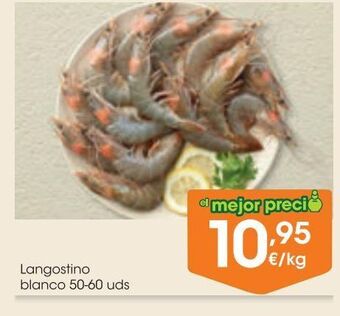 Eroski Langostino blanco 50-60 uds al peso oferta