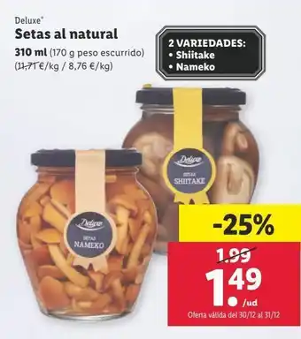 Lidl Setas oferta