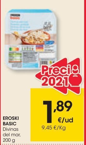 Eroski Eroski basic divinas del mar 200 g oferta