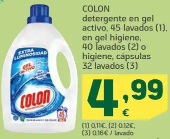 HiperDino Colon detergente en gel activo, lavados, en gel higiene, lavados o higiene, cápsulas oferta