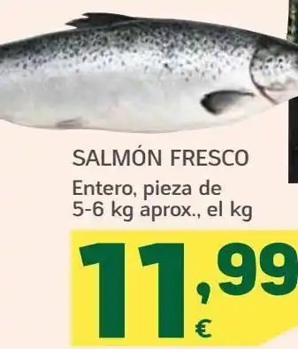 HiperDino Salmón fresco entero oferta