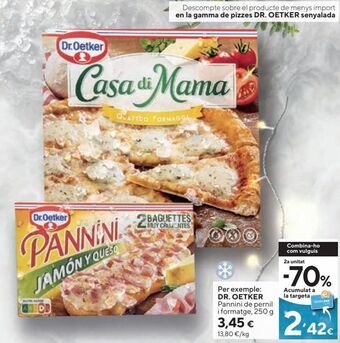 Caprabo Pizza dr oetker oferta