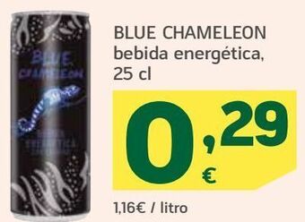 HiperDino Blue chameleon bebida energética oferta