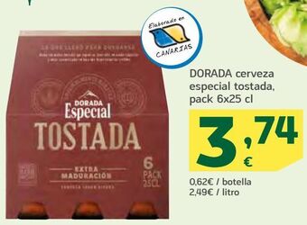 HiperDino Dorada cerveza especial tostada oferta