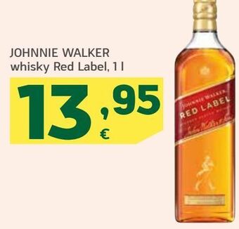 HiperDino Johnnie walker whisky red label oferta
