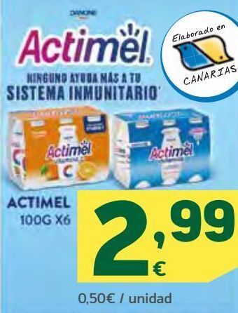 HiperDino Actimel oferta
