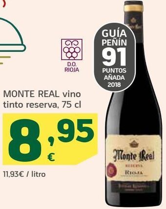 HiperDino Monte real vino tinto reserva oferta