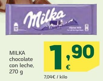 HiperDino Milka chocolate con leche oferta