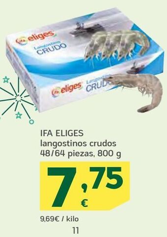 HiperDino Ifa eliges langostinos crudos oferta