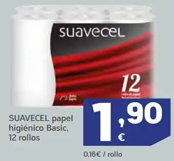 HiperDino Suavecel papel higiénico basic oferta