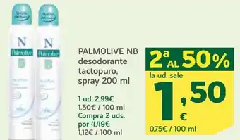 HiperDino Palmolive nb desodorante tactopuro spray oferta