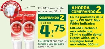 HiperDino Colgate max white ultra active oferta