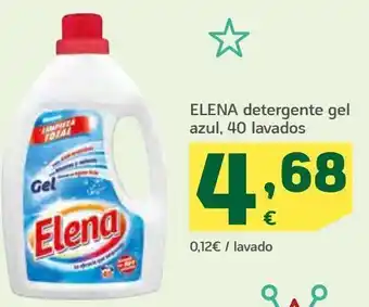 HiperDino Elena detergente gel azul oferta