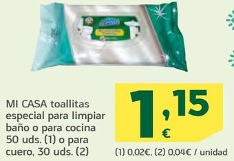 HiperDino Mi casa toallitas especial para limpiar baño o para cocina o para cuero oferta