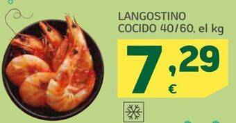 HiperDino Langostino cocido 40/60 oferta