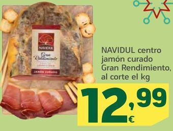 HiperDino Navidul centro jamón curado gran rendimiento oferta